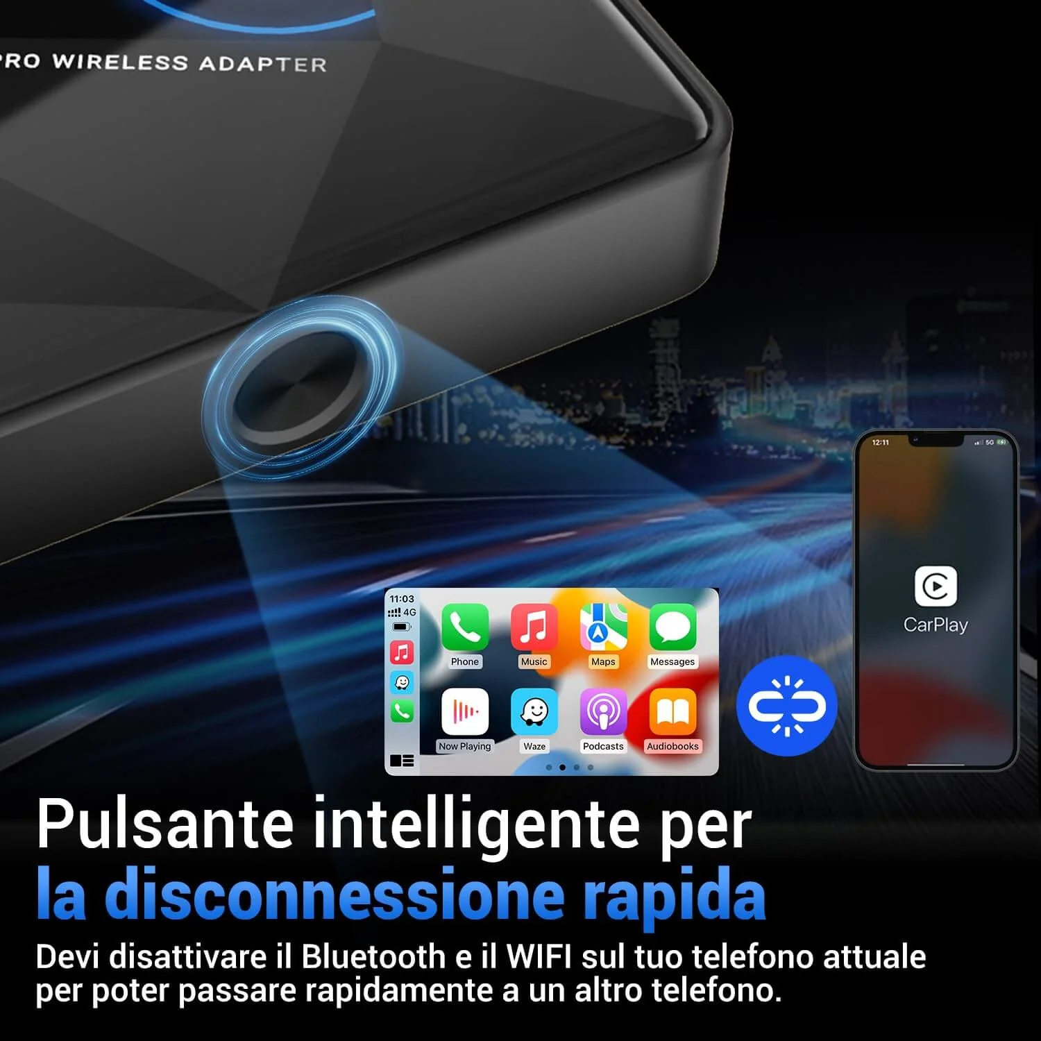 OTTOCAST® U2AIR Pro Adattatore CarPlay Wireless - Image 5