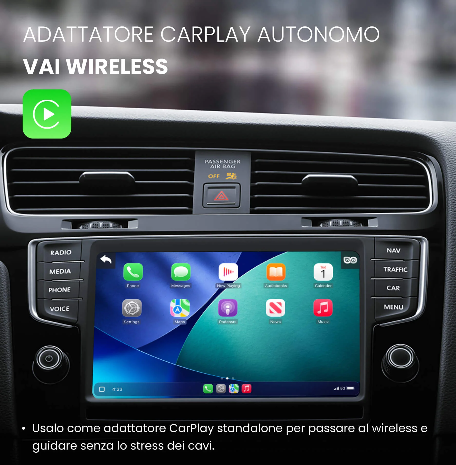 OTTOCAST® Cabin Care Adattatore CarPlay Wireless con Monitoraggio - Image 10
