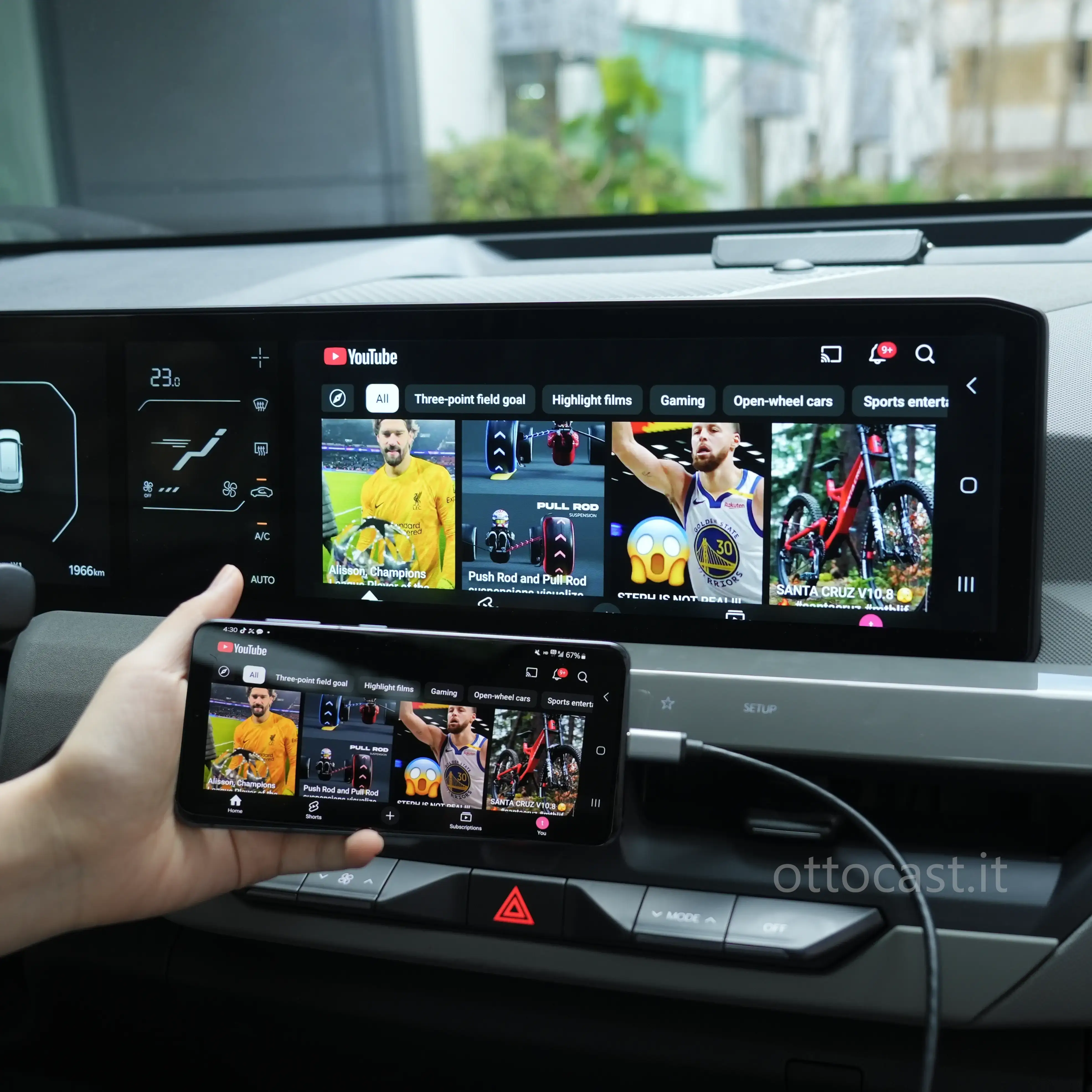 Ottocast® Car TV Mate Pro | Streaming HDMI + Fire TV Stick + Mirroring dello Schermo & Adattatore Wireless CarPlay Android Auto - Image 11