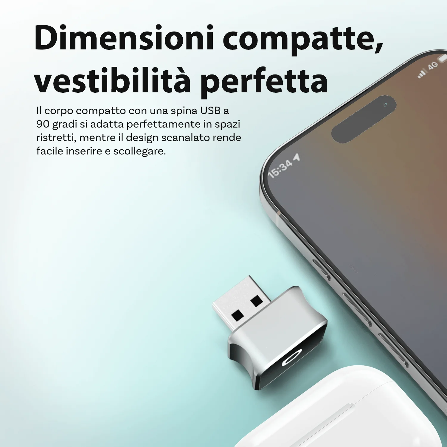 Ottocast® Mini Cube 3.0 Adattatore Wireless per CarPlay e Android Auto - Image 3
