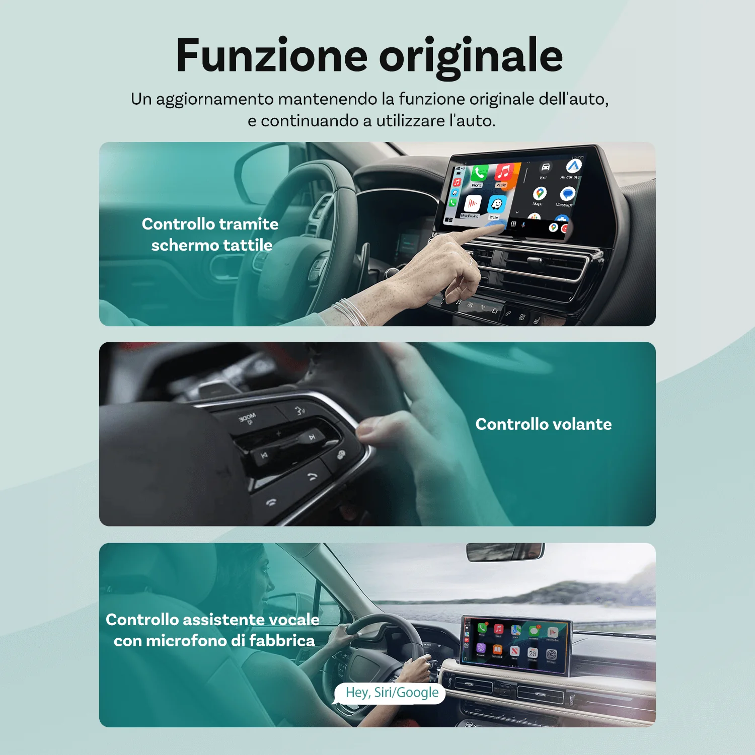 Ottocast® Mini Cube 3.0 Adattatore Wireless per CarPlay e Android Auto - Image 7