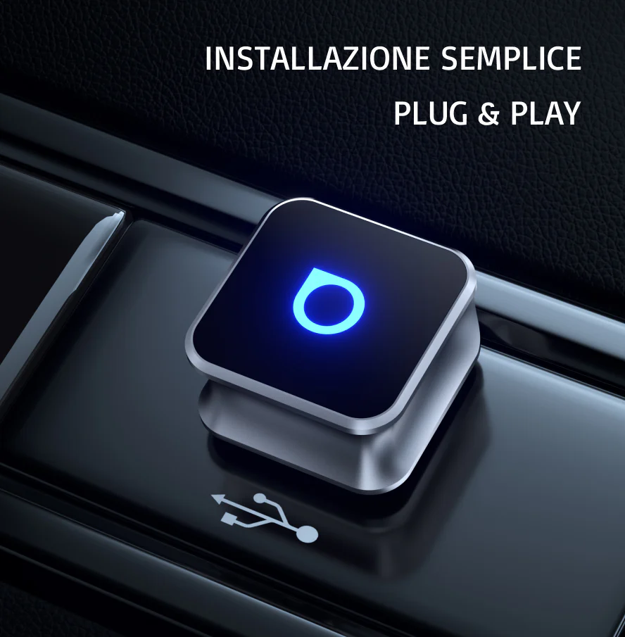 OTTOCAST® Mini Cube 3.0 Adattatore Wireless CarPlay e Android Auto - Image 3