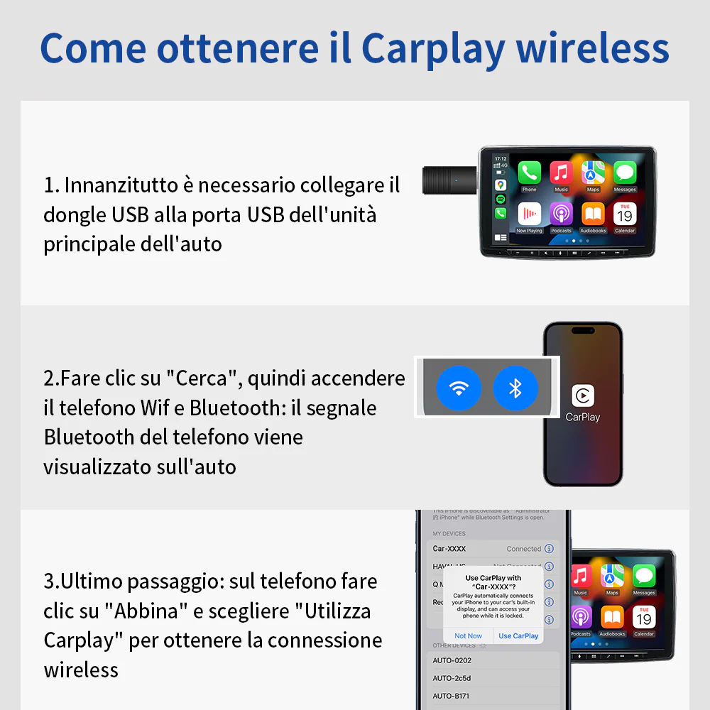 🔥Vendita Calda Sconto del 40%🔥Ottocast®IT Mini Adattatore Wireless CarPlay/Android Auto - Image 6