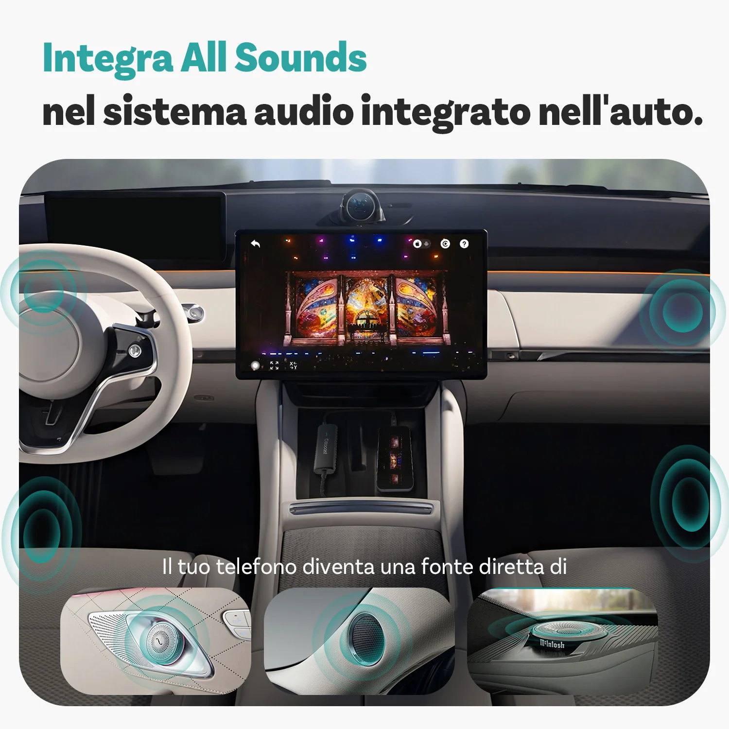 Ottocast® Mirror Touch Adattatore Wireless CarPlay - Image 7