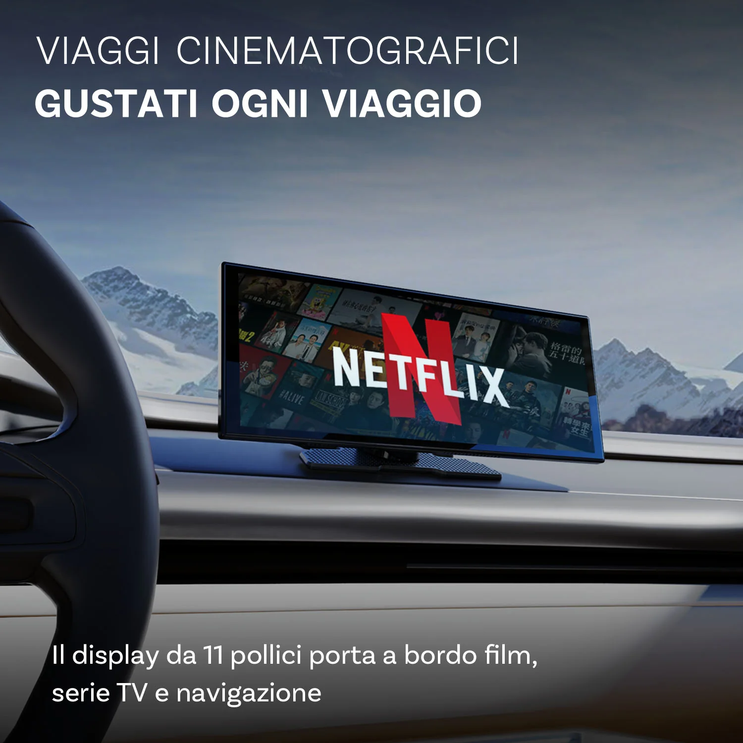 Ottocast® Screen Flow CarPlay e Android Auto Wireless Schermo - Image 4