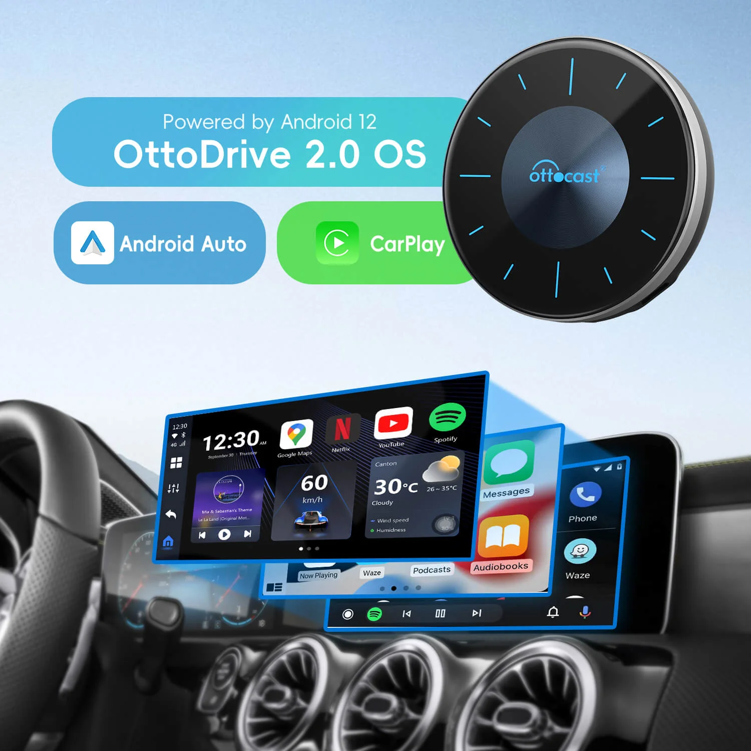 (🆕Offerta limitata nel tempo €100) Ottocast® OttoAibox P3 CarPlay AI Box - Image 4